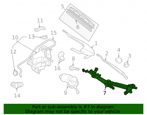 Toyota Prius 2009 Windscreen Wiper Blades Bare