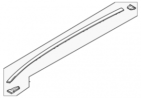 Right roof trim for Kia EV6 22-24 without panoramic windows