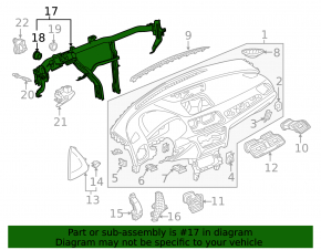 Under-torpedo pipe reinforcement Audi Q3 8U 15-18