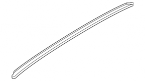 Left longitudinal roof rail for Porsche Cayenne 19-26 chrome