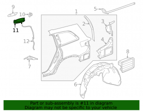 Fuel filler flap housing for Mercedes X167 GLS 450 580 20-26