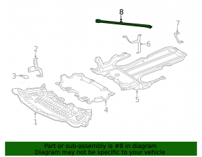Front subframe strut left Mercedes W213 E 300/350 17-23 RWD