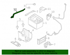 Battery terminal negative Ford Fiesta 11-13