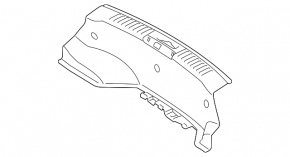 Ford Fiesta 11-19 4d trunk opening trim