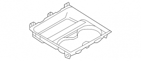 Center console pocket with cup holders Mazda CX-30 20-