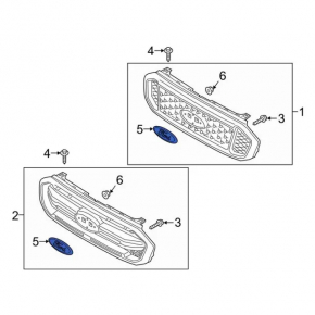 Ford Explorer 16-19 Restoration Grille Emblem
