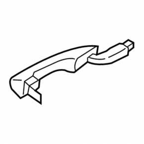 Door handle outer rear left Lincoln Nautilus 19-23 keyless