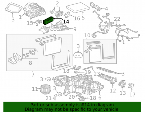 TEMPERATURE ECU COMPUTER Heater Control Cadillac CTS 14-16
