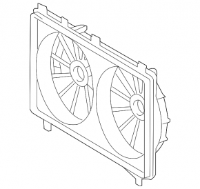 Lexus IS250 14-20 radiator shroud diffuser assembly