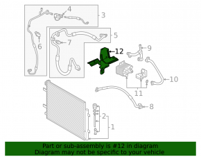 Bracket for air conditioning system cooler Volkswagen ID.4 21-23