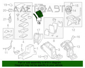Gearbox shifter cover Jeep Compass 11-16 type 2