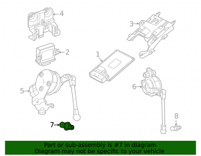 Rear left body tilt sensor Cadillac ATS 13-