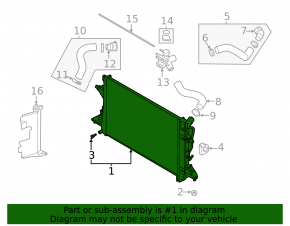 Radiator cooling water Hyundai Elantra 21- 2.0
