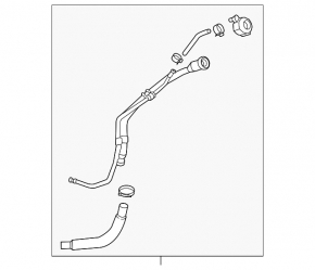 Fuel filler neck Hyundai Tucson 16-21