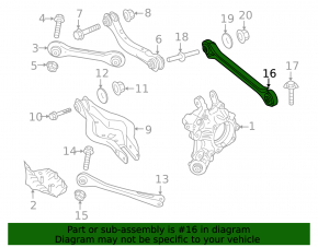 Rear left transverse control arm BMW 2 G42 22-25
