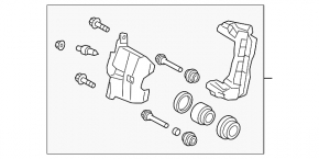 Front right support Toyota Camry v70 18