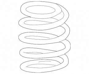 Front right spring Lexus RX350L 18-22 long AWD
