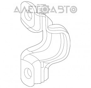 Rear stabilizer mounting bracket left Toyota Highlander 20- top