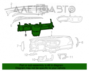 Under-torpedo pipe reinforcement Dodge Dart 13-16 rusty
