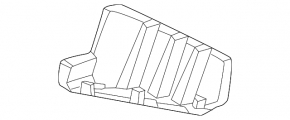 Rear bumper mount, right lower, Lexus RX500h 23-26 Japan built, F Sport