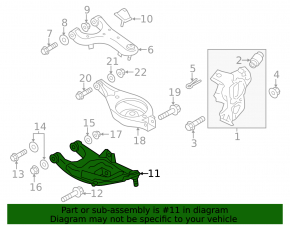 Rear right control arm for Nissan Armada 17-24