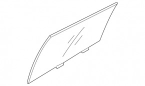 Rear left door glass Mitsubishi Eclipse Cross 18-24