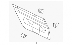 VW Beetle 12-19 trunk lid trim