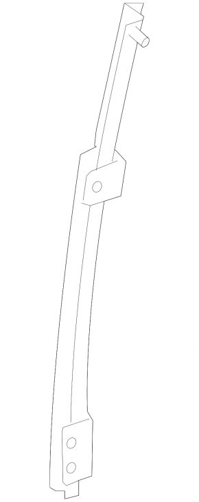 Rear left door glass guide long Toyota Sequoia 08-16