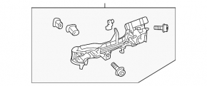 Front right door handle mechanism Toyota Prius 30 10-15