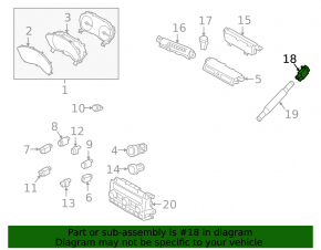 Subaru Forester 25-26 Cabin Air Temperature Sensor