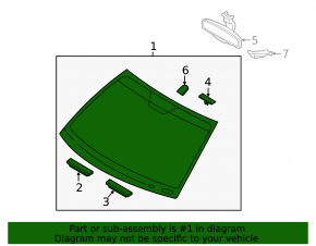 Hyundai Sonata 11-12 windshield