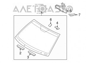 Hyundai Sonata 11-12 windshield