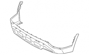 Rear bumper bare lower part Hyundai Santa FE 19-20 structure