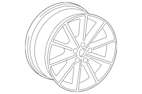 Wheel disk R18 Audi A3 8V 15-16 4d 10 spokes chrome