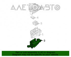 Hyundai Sonata 20 underhood fuse box housing - lower part