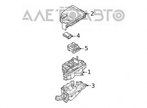 Hyundai Sonata 20 underhood fuse box housing - lower part