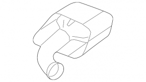 Exhaust tip left Porsche Cayenne 958 11-17 3.6