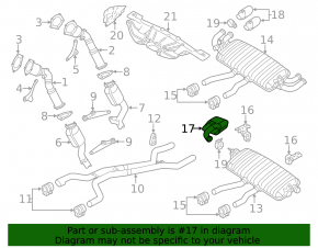 Exhaust tip left Porsche Cayenne 958 11-17 3.6