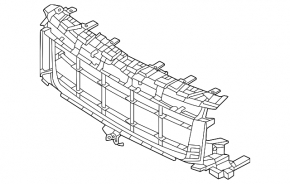 Porsche Cayenne 2020 Turbo GT coupe grille, for adaptive cruise control