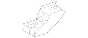 Radiator bracket lower left Mercedes GLC 16-22