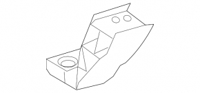 Radiator bracket lower left Mercedes GLC 16-22