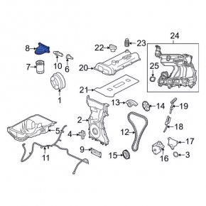 Oil filter housing Ford Ecosport 18-22 2.0
