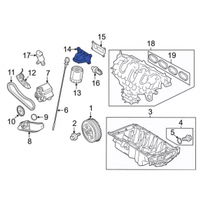Oil filter housing Ford Ecosport 18-22 2.0