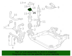 Front right support cup for Mazda6 03-05