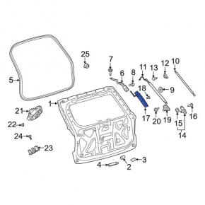 Ford Explorer 20 Foot Tailgate Opening Sensor - Lower