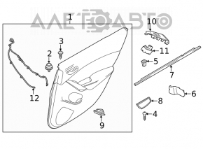 Front right window lift control Mazda CX-5 18-25 black, auto