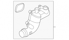 Ford Escape MK4 20-25 Hybrid Cooling System Flange, Plug-In