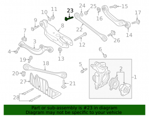 Wheel alignment bolt Audi Q7 16-96mm