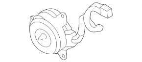 Right cooling fan motor for Mitsubishi Outlander 14-17 2.4, 3.0