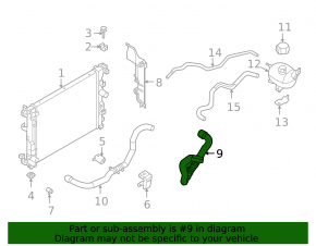 Upper cooling hose Nissan Kicks 18-24
